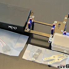 Gtbracing Losi 5 Ивет углерода двойной сервоприводы большой батарейный отсек кронштейн Losi 052