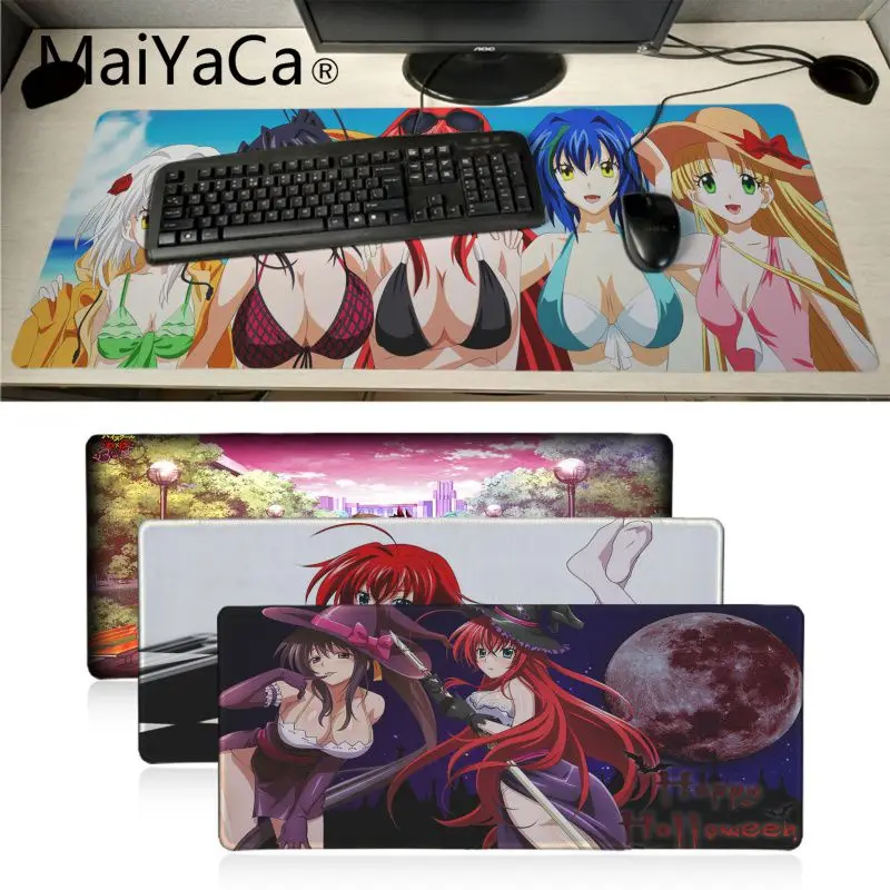

MaiYaCa Simple Design high school dxd High Speed New Mousepad Large Gaming Mouse Pad Anti-slip Perfect Locking Computer desk mat