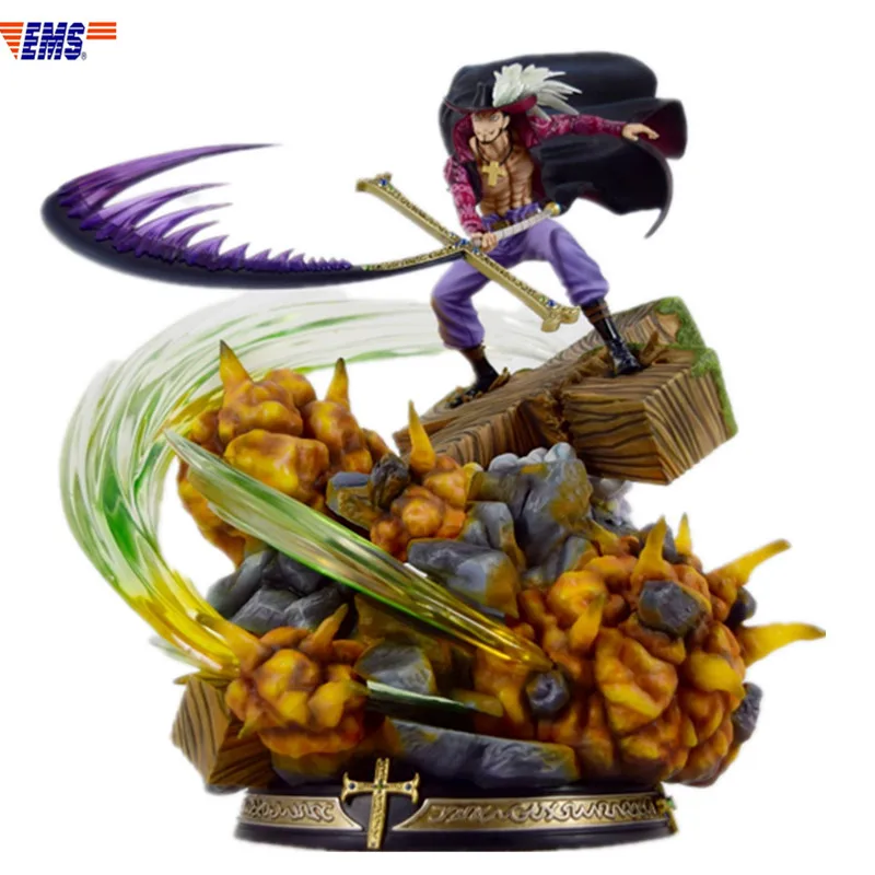 

ONE PIECE Seven Warlords Of The Sea Dracule Mihawk Eagle Eye GK Resin With LED Light Statue Decoration Action Figure Toy X565