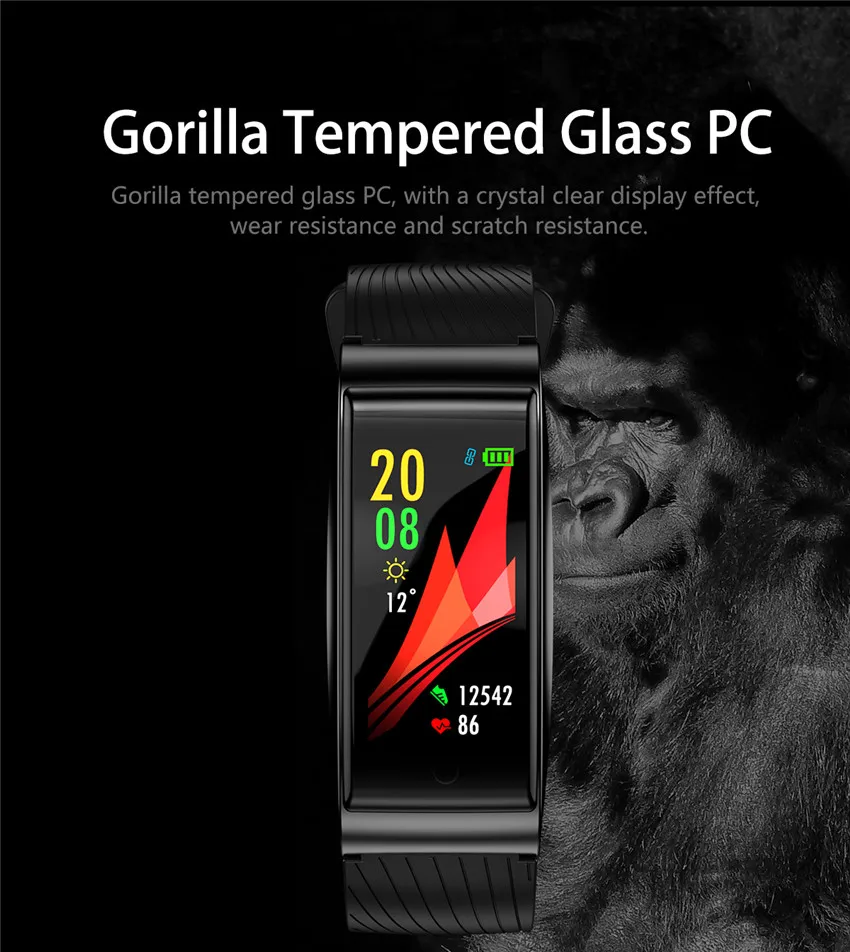 Gorilla Swim Smart Watch Men/Women Heart Rate Monitor BP Activity Tracker App GPS Run Health For Apple Xiaomi Huawei PK Fit 3/4