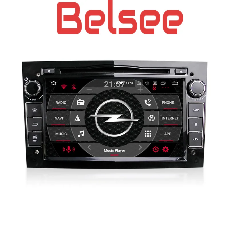 

Belsee Android 9.0 Octa 4GB PX5 2 Din DVD GPS Car Radio Multimedia for for Vauxhall Opel Astra H G J Vectra Antara Zafira Corsa