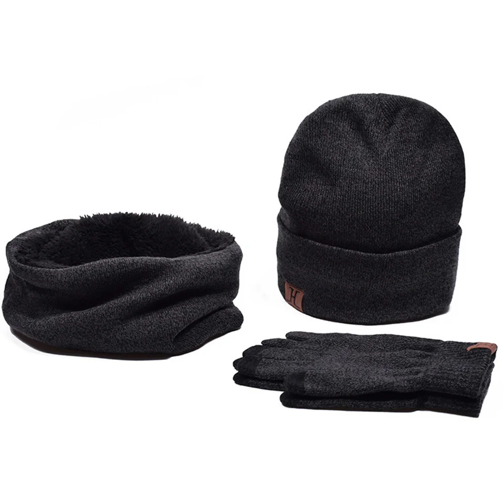 Для женщин мужчин шарф шляпа Гольфы зимний комплект для мальчиков и девочек теплые шапка-шарф полная рука