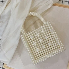 Жемчуг сумка с украшением в виде кристаллов коробочка для бусин сумки женские вечерние сумки из натуральной кожи летние коробка старинные мужчины люксовый бренд бесцветные бриллиантовые кусочки из моды