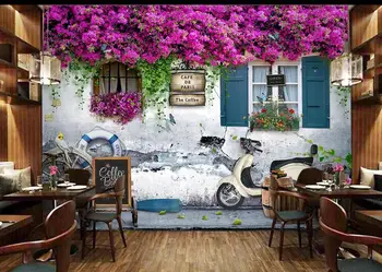 

mural wallpaper 3d customize Living room bedroom Rose background wall
