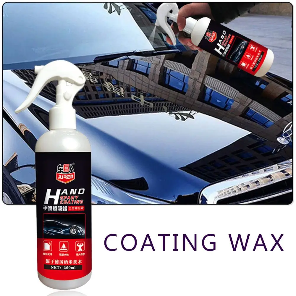 

260ML Automotive Nano Coating Liquid Manual Quick Coat Polish Car Coating Agent Maintenance Tool