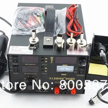 В Россию и без налога SAIKE 909D 3в1 паяльная станция горячего воздуха пистолет SMD паяльник источник питания, аппарат для bga-сварки