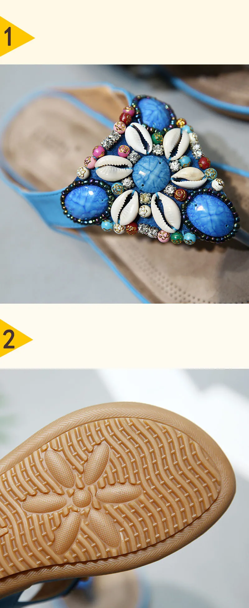 2017 String Bead  Flip Flops Casual Summer Gladiator Slides Beach Slip On Flats Platform Shoes Woman Slippers Plus Size 35-42 (17)