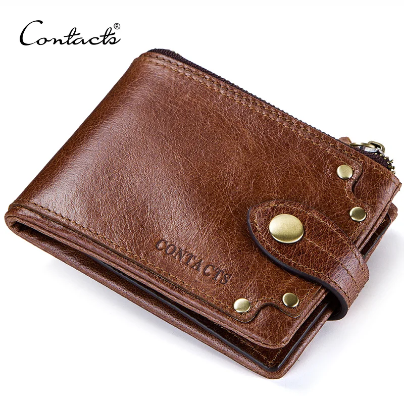 CONTACT'S genuine leather wallet for men card holder men's short wallet casual purse small walet carteira masculina mens cuzdan CONTACT'S genuine leather wallet for men card holder men's short wallet casual purse small walet carteira masculina mens cuzdan