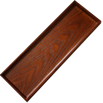 

45*15*2 CM Wooden Tray Strip Foundations Pallet Fruit Plate Decoration Plate Home Furnishing Hotel Supplies Two Colors