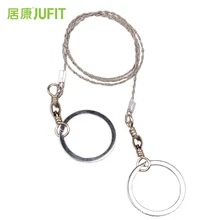 JUFIT Small Lightweight Hand Chain Saw Stainless Steel Wire Saw Outdoor Practical camping Emergency Survival Gear Tools practical emergency hand chain saw survival gear manual stainless steel wire saw ring travel outdoor camping hiking tool