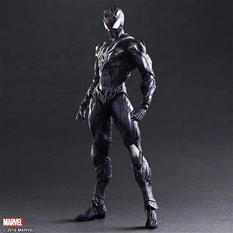 Экшн фигурки Kai Black Spider Man Dark Человек паук ПВХ 27 см 10 63 дюйма аниме игры игрушка в