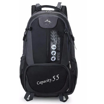 

55L waterproof unisex men backpack travel pack sports bag pack Outdoor Mountaineering Hiking Climbing Camping backpack for male