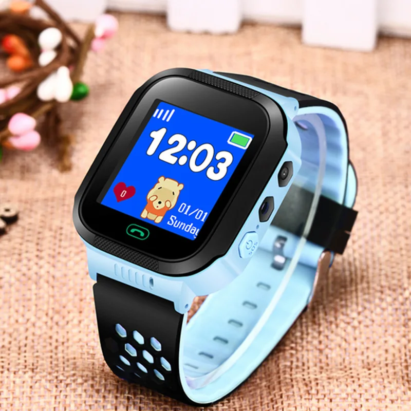 

GEJIAN New kids smart watch color touch screen connection APP time positioning SOS call safety kids smart watch