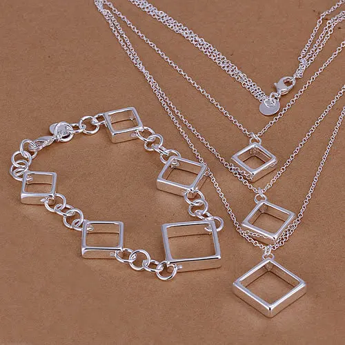 Factory price top quality Silver Plated & Stamped 925 many square