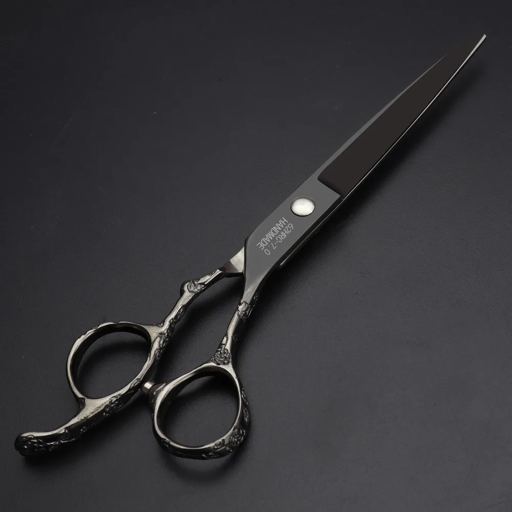 Профессиональная парикмахерская ножницы 6 дюймов ножницы черный узор японский Парикмахерские ножницы комплект стрижка ножницы makas