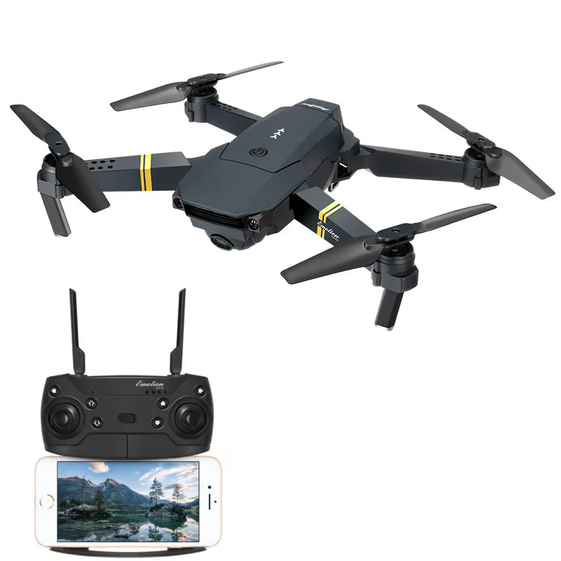 Квадрокоптер E58 с Wi Fi FPV широкоугольной HD камерой режим высокой фиксации складной