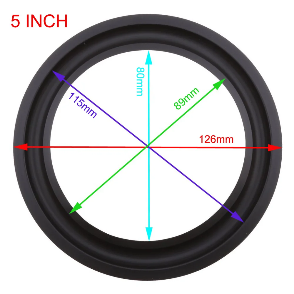 На возраст от 4 до 12 лет дюймовый динамик вуфера ремонт Запчасти аксессуары резиновые края складывая кольцо Динамика сабвуфера(100~ 300 мм) 4 4,5 5 5,5 6,5 7 8 10 12 дюймов
