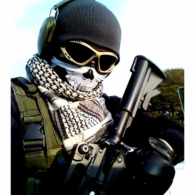 Party Mask 1/2 Piece  SKULL Ghost Face Motorcycle Windproof Mask Outdoor Sports Warm Ski Caps Bicyle Bike Balaclavas Scarf