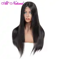 Alinatural 13x4 Front Wigs Brazilian Human Hair Straight 150% Density Glueless Lace Front Human Hair Wigs For Black Women
