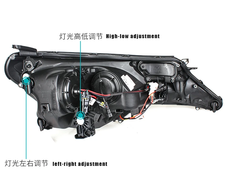 Автомобильный стильный светодиодный головной фонарь для Toyota RAV4 светодиодный фонарь 2013 для RAV-4 drl H7 hid Bi-Xenon Объектив Ангел глаз ближний свет