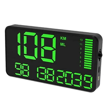 

DC5V HUD Speedometer Universal Digital Display Overspeed Warning Black