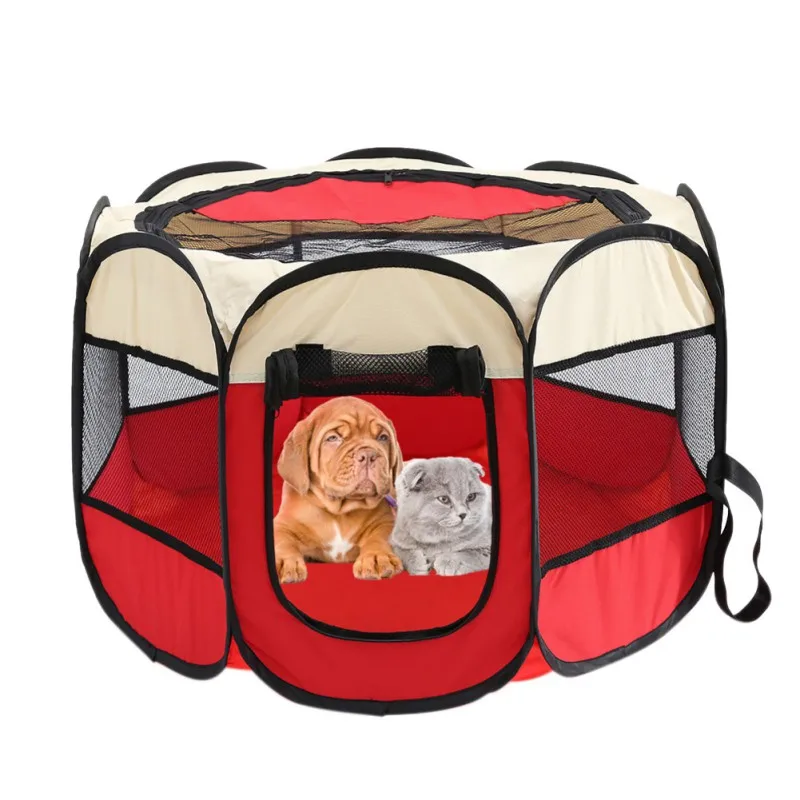 Dog Outdoor Supplies House Cage Delivery Room Folding Pet Octagon House