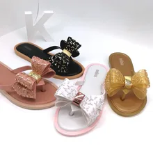 Melissa Women Bow Summer Sandals Slipper Indoor Outdoor Flip-flops Beach Shoes New Fashion Female Casual flower Slipper chanclas цена Melissa Women Bow Summer Sandals Slipper Indoor Outdoor Flip-flops Beach Shoes New Fashion Female Casual flower Slipper chanclas цены онлайн