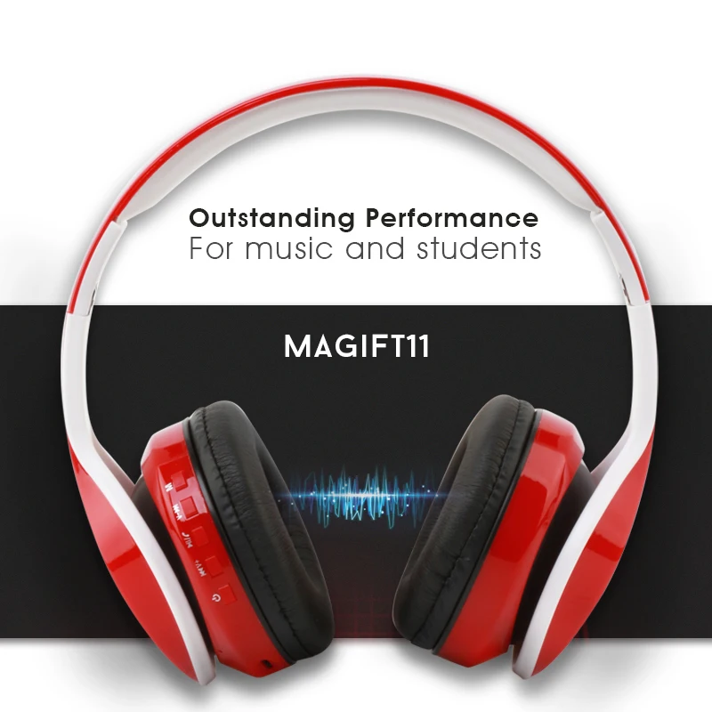 Magift11 Беспроводной bluetooth наушники bt 4.1 Поддержка TF карты FM Радио с микрофоном