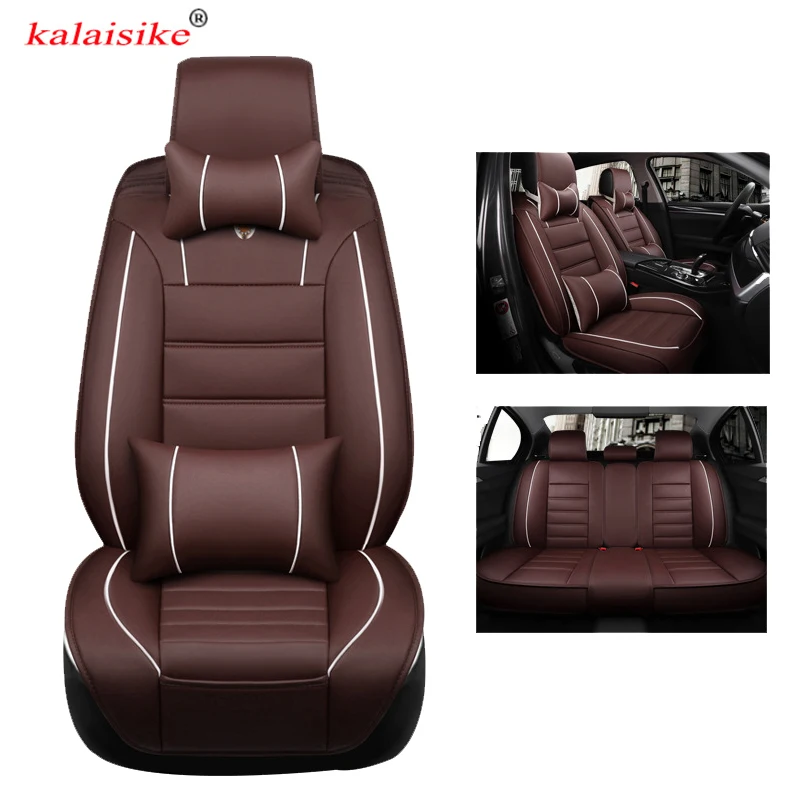 Kalaisike Universal Leather Car Seat Covers For Lexus All Models Rc Ct