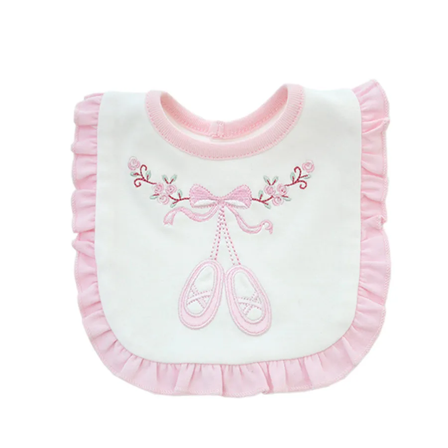 

High Quality Baby Fashion Bibs Newborn Boy And Girls Cartoon Embroidery Burp Cloths Bibs Toddlers Waterproof Cotton Saliva Towel