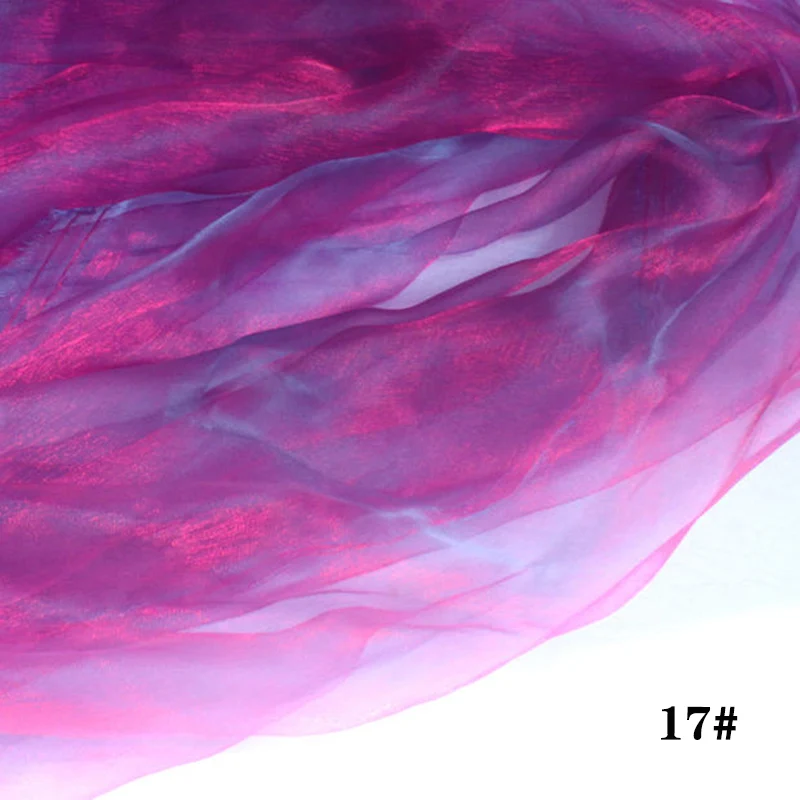 5 м/лот ширина 150 см блестящий двойной градиент цвета Тюль ткань сетка Свадебная вечеринка юбка пачка шторы украшения DIY ткань