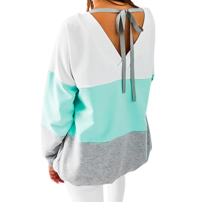 

Women Sweatshirt 2018 Harajuku Hoodies Patchwork Tracksuits Autumn Female Plus Size Winter Sweatshirt Pullovers Hoody Tops GV991