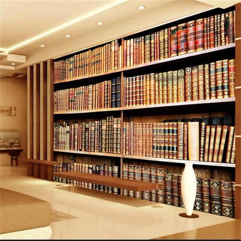 Beibehang كبير مخصص صور جدارية 3D غرفة خلفيات غير المنسوجة ملصقات الرجعية خزانة أربعة جانب الطلاء ورق حائط