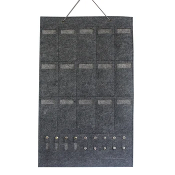 

Hot Sale High Quality Sunglasses Organizer Hanger Folding 15/25 Slots Felt Wall Mounted Display Stand Storage Pocket