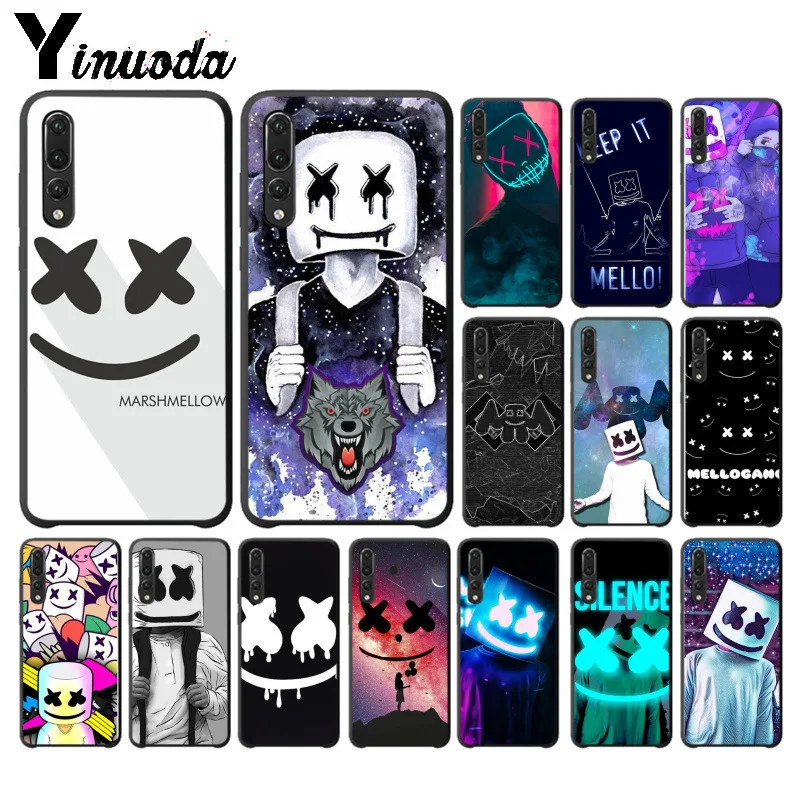 

Yinuoda DJ Marshmello TPU Soft Phone Case for Huawei P10 plus 20 pro P20 lite mate9 10 lite honor 10 view10 cover