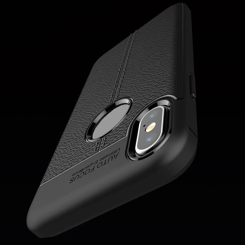 Роскошный кожаный чехол для телефона YUETUO i iphone xs max xr x s r силиконовые аксессуары