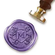 Пользовательский начальный набор для сургучной печати-щит начальный Vinque шрифт#549C-1"