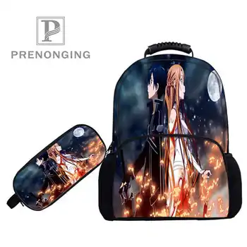 

Custom 17inch sword-art- Backpacks Pen Bags 3D Printing School Women Men Travel Bags Boys Girls Book Computers Bag#1031-2-67