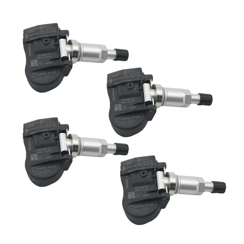 (4) 52933 D9100 433 МГц TPMS датчик давления в шинах для HYUNDAI SANTA FE 2018/VELOSTER 2019/ OPTIMA 14 17 SORENTO 18