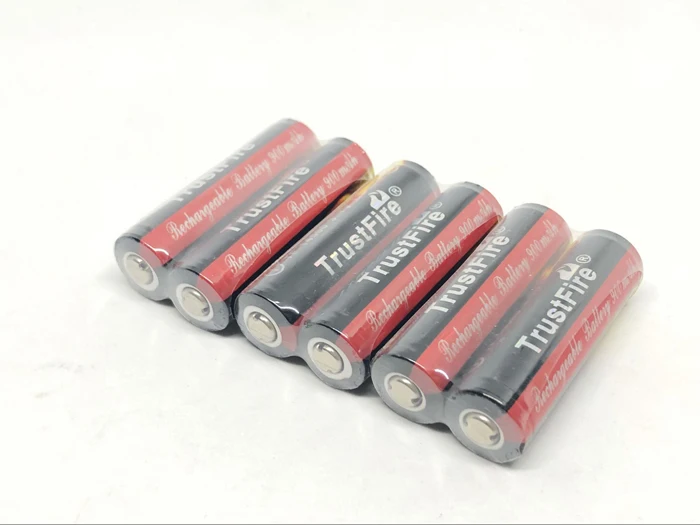 TrustFire AA 14500 3,7 V 900mAh литиевая батарея Красочные перезаряжаемые батареи с Щит защиты печатной платы для фонарика