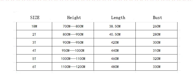 SIZE CHART 18-6 T FUNNY GAME  