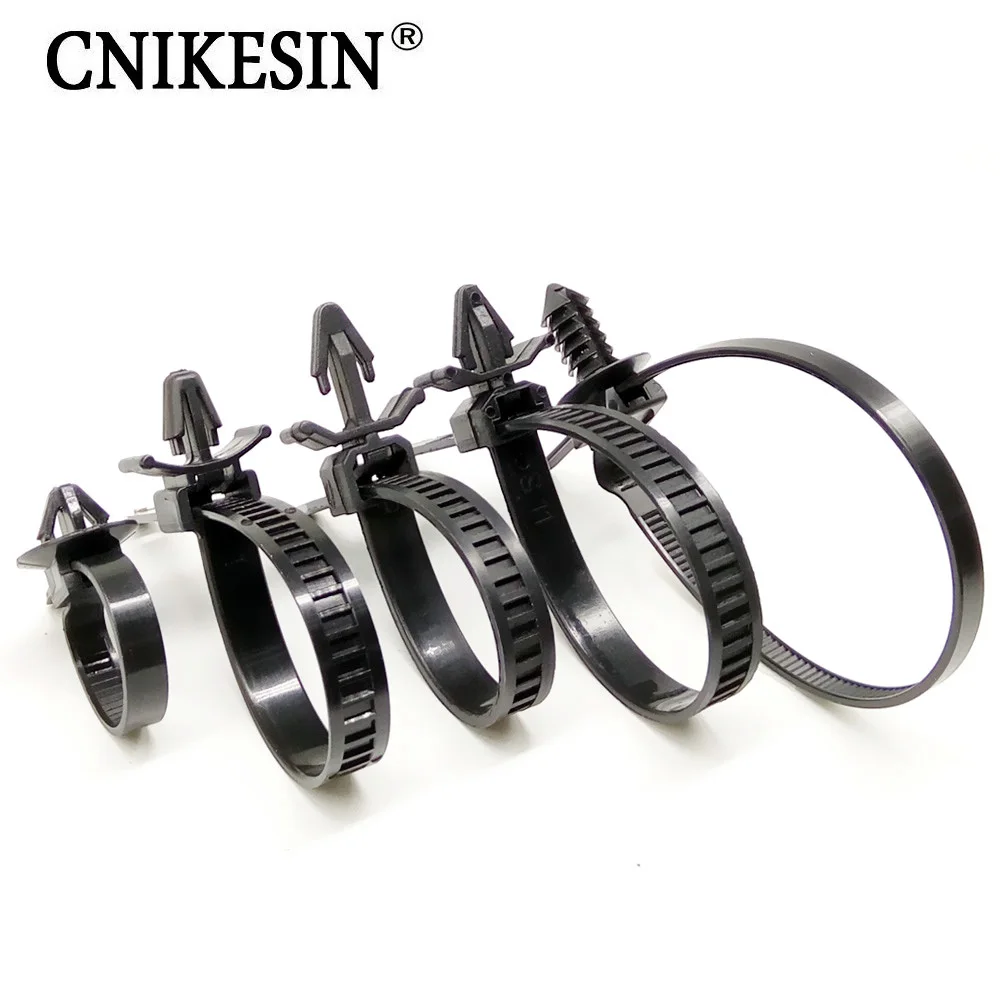 CNIKESIN Car Fastener Mount Wire Tie Clip Releasable Tie Wrap Cable