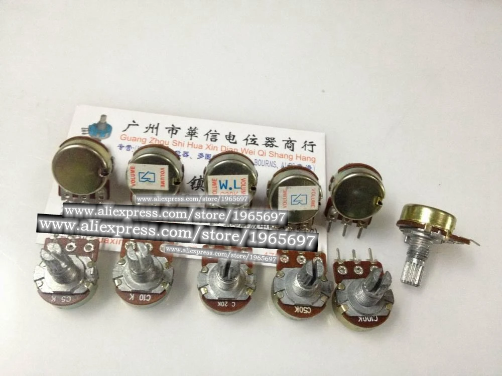 

1pcs/lot 148 single joint potentiometer C5K C10K C20K C25K C50K C100K flower stem length 15MM