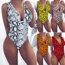 Женский леопардовый мягкий пуш-ап цельный купальник для девушек, бюстгальтер в горошек, комплект бикини, купальники, пляжная одежда, купальный костюм