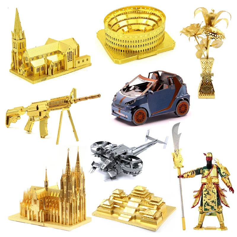 Металлический 3D пазл Microworld Аватар вертолет Скорпион машина лодка модель для