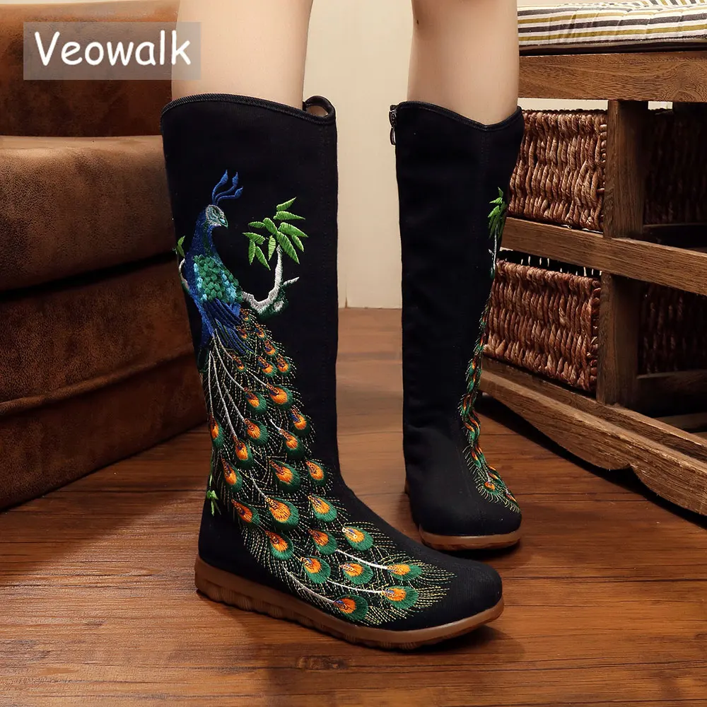 platform canvas boots