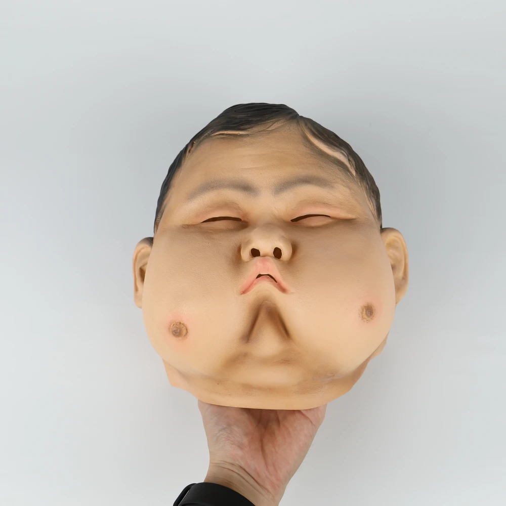 Masquerade Prank Sexy Breast Mask Fat Boy Face Mask Halloween Cosplay Mask Props (16)