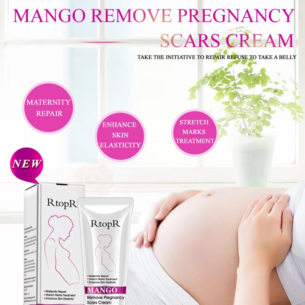 40 ml RtopR Mango quitar cicatrices de embarazo Crema para el acné tratamiento de reparación Anti-envejecimiento Anti caracoles reafirmante cremas para el cuerpo TSLM2