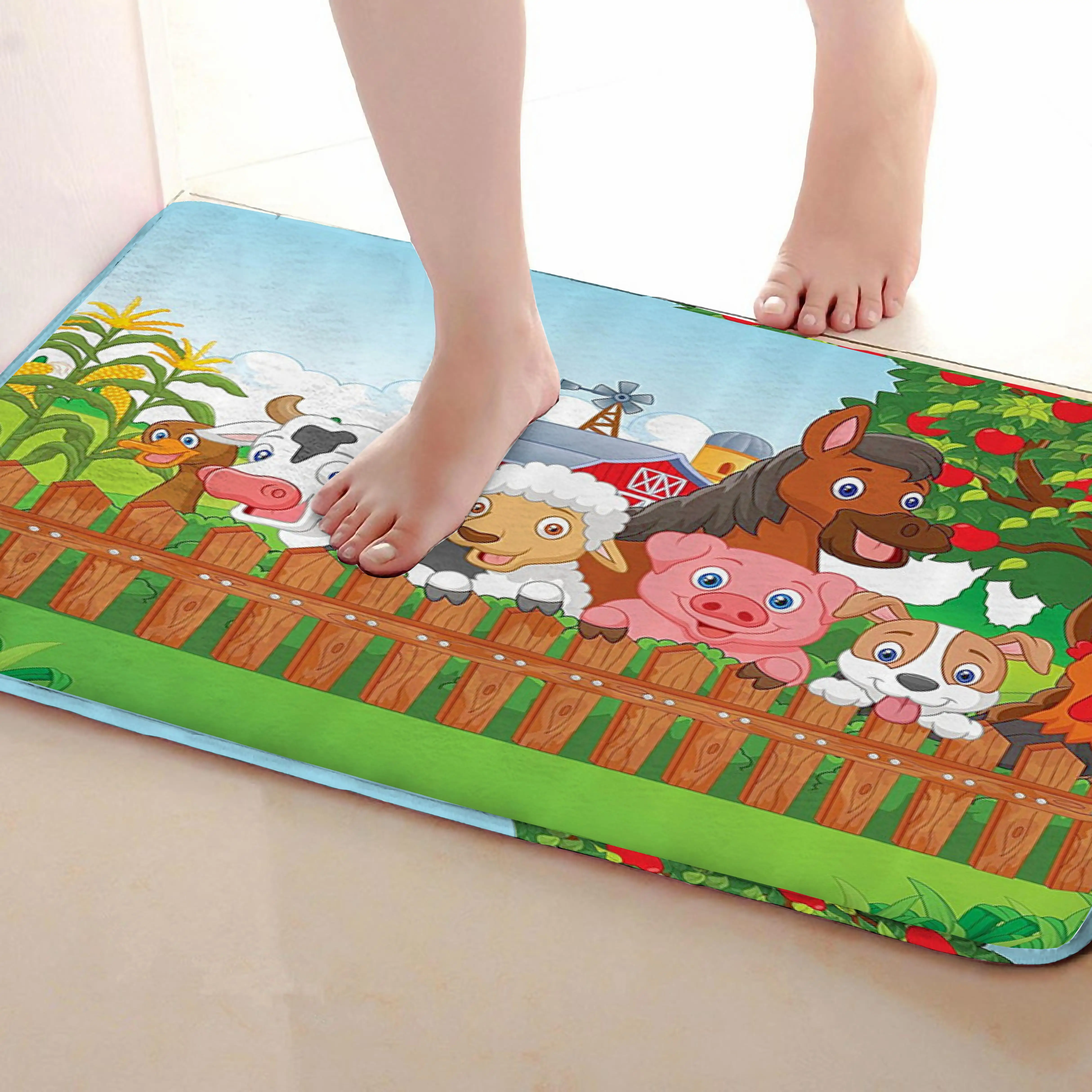 Животные Стиль открытый Коврики S, забавные Нескользящие Для ванной Коврики, двери Коврики S, дверь входная Коврики s