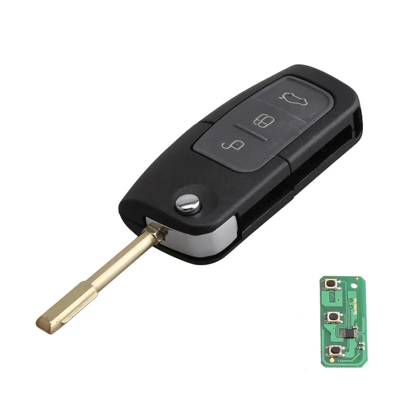 Online Get Ford Fiesta Abs Key Aliexpress Alibaba Group 3 On Replacement Remote Key Folding Flip Fob With 60 Chip 433mhz For Ford Fiesta Focus Mondeo